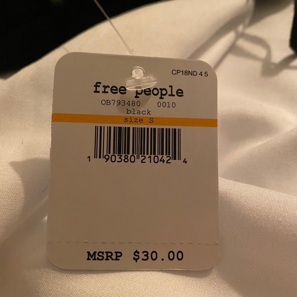 Free People Tank Top Bodysuit Black - Picture 3 of 3